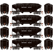 Roundhouse 1025 HO Scale 34' Offset Open Hopper Northern Pacific NP 4-Pack #1