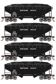 Roundhouse 1025 HO Scale 34' Offset Open Hopper Northern Pacific NP 4-Pack #1