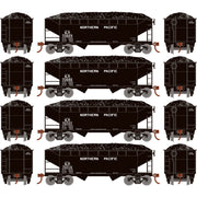 Roundhouse 1025 HO Scale 34' Offset Open Hopper Northern Pacific NP 4-Pack #1