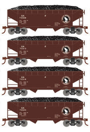 Roundhouse 1028 HO Scale 34' Offset Open Hopper Great Northern GN 4-Pack #2