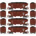 Roundhouse 1028 HO Scale 34' Offset Open Hopper Great Northern GN 4-Pack #2