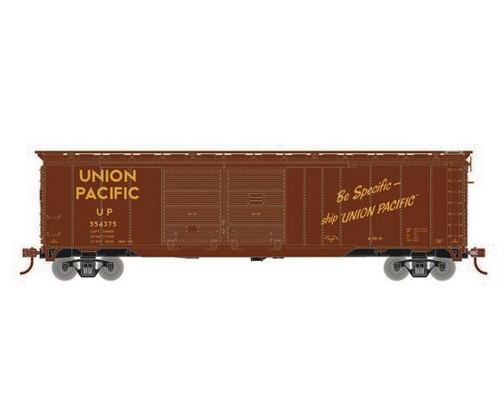 Roundhouse 1030 HO Scale 50' Double Door Boxcar Union Pacific UP "Be Specific" 554375