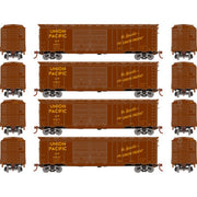 Roundhouse 1031 HO Scale 50' Double Door Boxcar Union Pacific UP "Be Specific" 4-Pack #2