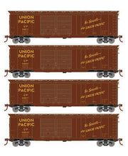 Roundhouse 1031 HO Scale 50' Double Door Boxcar Union Pacific UP "Be Specific" 4-Pack #2