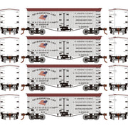 Roundhouse 1032 HO Scale 36' Wood Reefer St. Joseph Packing SJPX 4-Pack #2