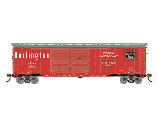 Roundhouse 1034 HO Scale 50' Double Door Boxcar Burlington CB&Q "Red" 9507