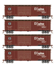 Roundhouse 1035 HO Scale 50' Double Door Boxcar Santa Fe ATSF "El Capitan" 4-Pack #2