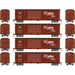 Roundhouse 1035 HO Scale 50' Double Door Boxcar Santa Fe ATSF "El Capitan" 4-Pack #2
