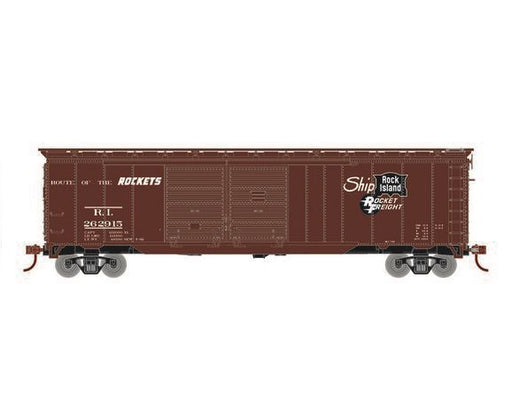 Roundhouse 1036 HO Scale 50' Double Door Boxcar Rock Island RI "Rocket Freight" 262915