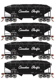 Roundhouse 1038 HO Scale 34' Offset Open Hopper Canadian Pacific CP 4-Pack #1