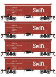 Roundhouse 1041 HO Scale 36' Wood Reefer Swift SRLX 4-Pack #1
