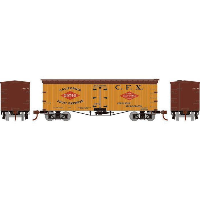 Roundhouse 1043 HO Scale 36' Wood Reefer California Fruit Express CFX 28516
