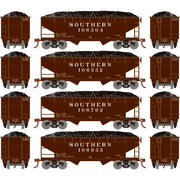 Roundhouse 1047 HO Scale 34' Offset Open Hopper Southern SOU 4-Pack #1