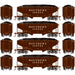 Roundhouse 1047 HO Scale 34' Offset Open Hopper Southern SOU 4-Pack #1