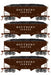 Roundhouse 1047 HO Scale 34' Offset Open Hopper Southern SOU 4-Pack #1