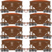Roundhouse 1163 24' Ore Car w/Load Duluth, Missabe & Iron Range DM&IR 8-Pack #2