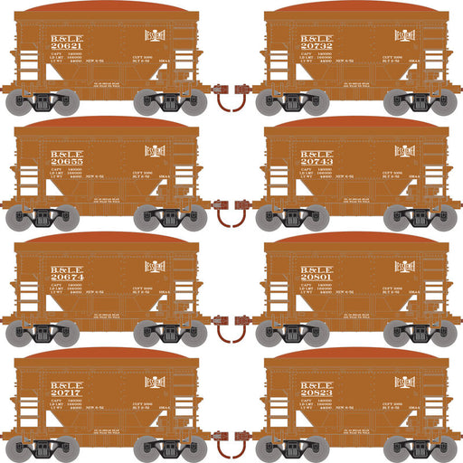 Roundhouse 1166 24' Ore Car w/Load Bessemer & Lake Erie BLE 8-Pack #2