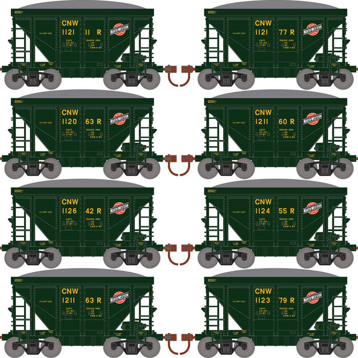 Roundhouse 1169 24' Ore Car w/Load Chicago & North Western CNW 8-Pack #1