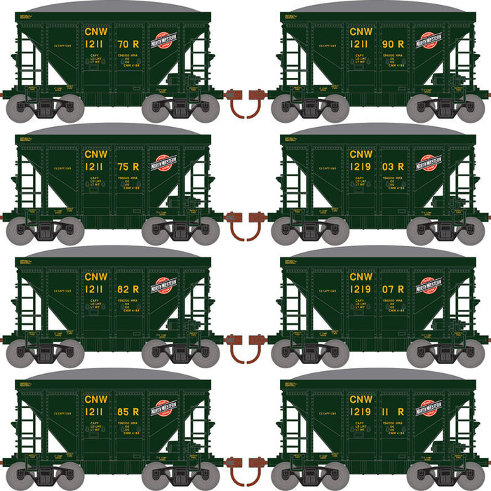 Roundhouse 1171 24' Ore Car w/Load Chicago & North Western CNW 8-Pack #2