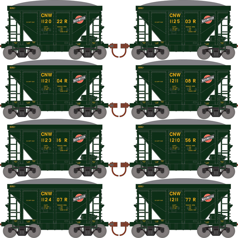Roundhouse 1172 24' Ore Car w/Load Chicago & North Western CNW 8-Pack #3