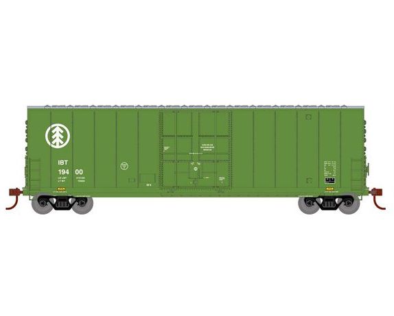 Roundhouse 1174 HO Scale 50' High Cube Smooth Side Box Car International Bridge & Terminal IBT 19400