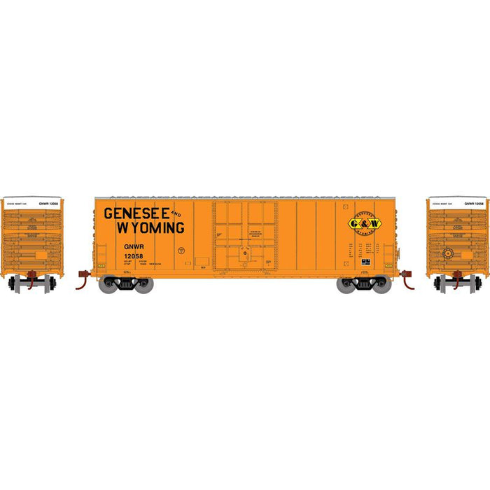 Roundhouse 1177 HO Scale 50' High Cube Smooth Side Box Car Genesee & Wyoming GNWR 12058