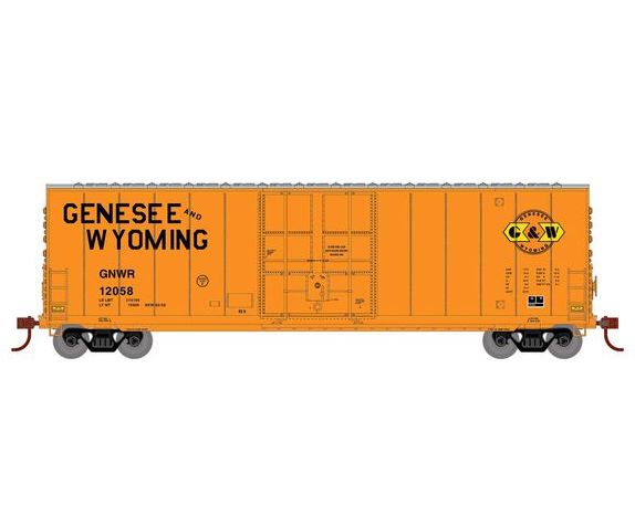 Roundhouse 1177 HO Scale 50' High Cube Smooth Side Box Car Genesee & Wyoming GNWR 12058