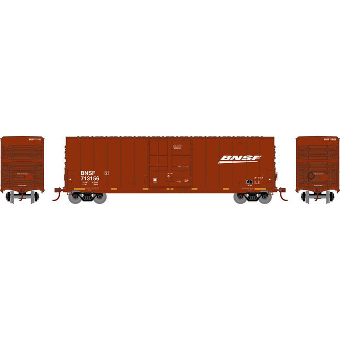 Roundhouse 1178 HO Scale 50' High Cube Smooth Side Box Car BNSF 713156