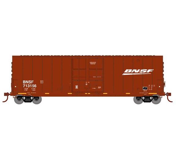 Roundhouse 1178 HO Scale 50' High Cube Smooth Side Box Car BNSF 713156