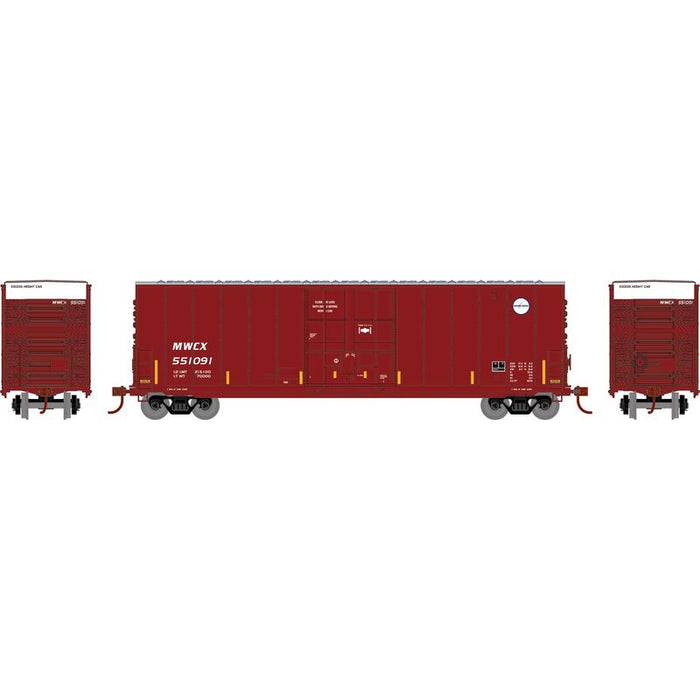 Roundhouse 1183 HO Scale 50' High Cube Smooth Side Box Car Midwest Railcar Corp MCWCX 551091