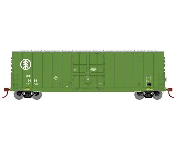 Roundhouse 1187 HO Scale 50' High Cube Smooth Side Box Car International Bridge & Terminal IBT 19466