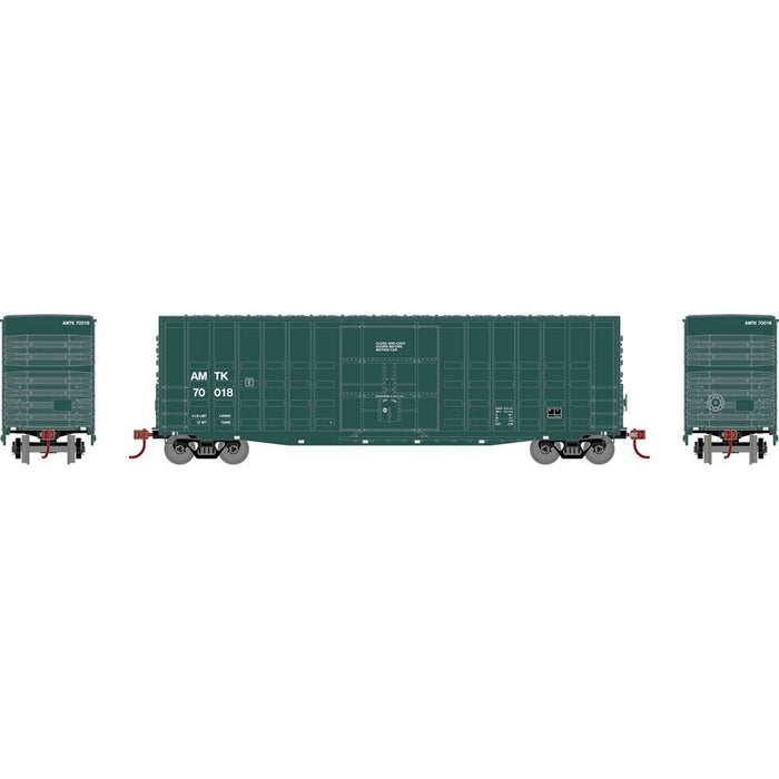 Roundhouse 1303 HO Scale 50' High Cube Plug Door Boxcar Amtrak AMTK 70018