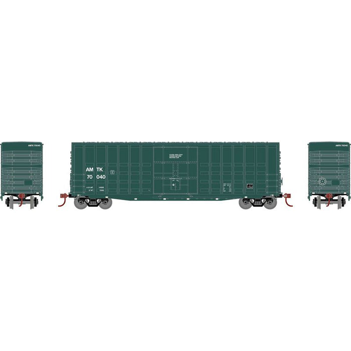 Roundhouse 1304 HO Scale 50' High Cube Plug Door Boxcar Amtrak AMTK 70040