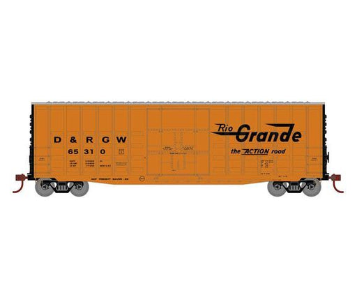 Roundhouse 1315 HO Scale 50' High Cube Plug Door Boxcar Rio Grande DRGW 65310