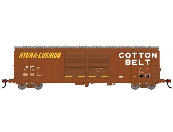 Roundhouse 1356 HO Scale 50' FMC 5283 DBL Door Boxcar Cotton Belt SSW 67357