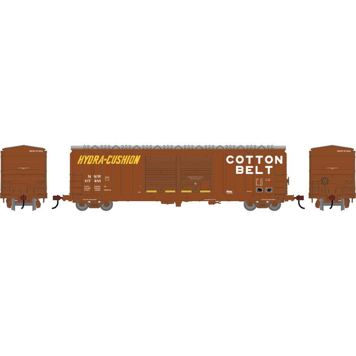 Roundhouse 1357 HO Scale 50' FMC 5283 DBL Door Boxcar Cotton Belt SSW 67481