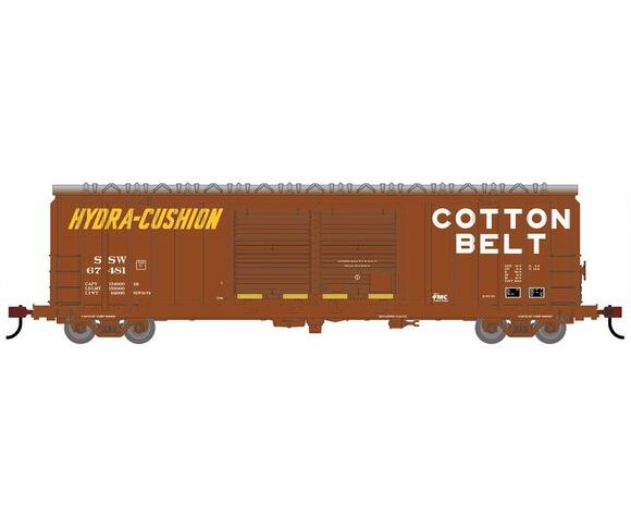 Roundhouse 1357 HO Scale 50' FMC 5283 DBL Door Boxcar Cotton Belt SSW 67481