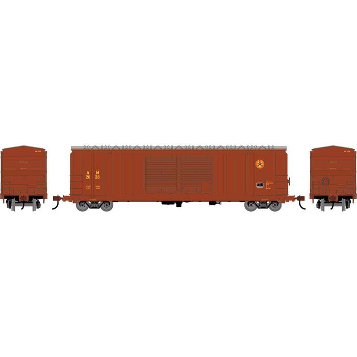 Roundhouse 1371 HO Scale 50' FMC 5283 DBL Door Boxcar Arkansas & Missouri AM 2028