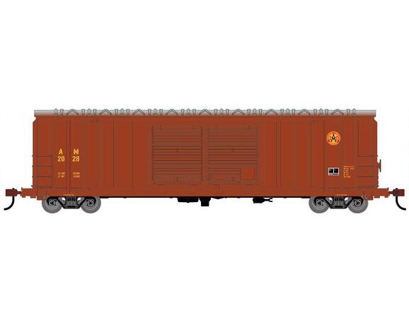 Roundhouse 1371 HO Scale 50' FMC 5283 DBL Door Boxcar Arkansas & Missouri AM 2028