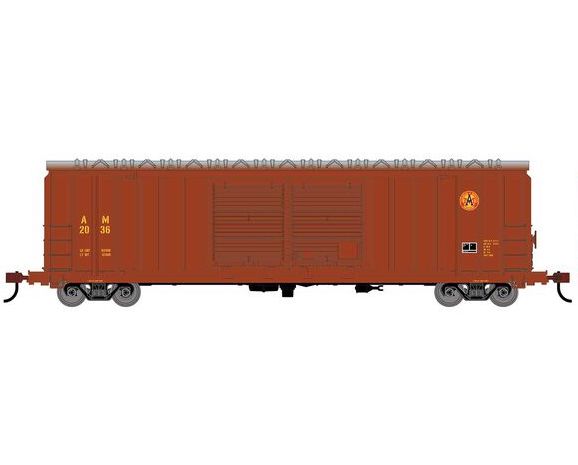 Roundhouse 1372 HO Scale 50' FMC 5283 DBL Door Boxcar Arkansas & Missouri AM 2036