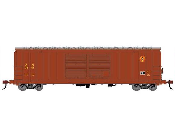 Roundhouse 1373 HO Scale 50' FMC 5283 DBL Door Boxcar Arkansas & Missouri AM 2047