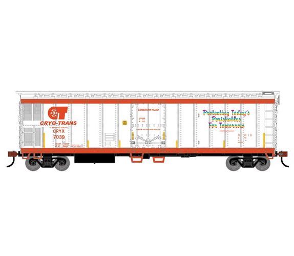 Roundhouse 1440 HO Scale 50' Mechanical Reefer Cryo-Trans CRYX “Cemetery Road” 7039