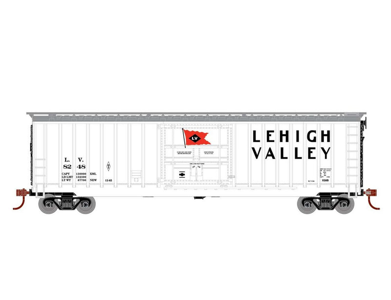 Roundhouse 40234 HO Scale 50' Outside-Post Plug Door Boxcar Lehigh Valley LV 8248