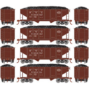 Roundhouse 50011 HO Scale 34' Ribbed Hopper w/Load New York Central NYC 4-Pack #1