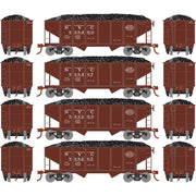 Roundhouse 50012 HO Scale 34' Ribbed Hopper w/Load New York Central NYC 4-Pack #2