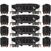 Roundhouse 50013 HO Scale 34' Ribbed Hopper w/Load Chesapeake & Ohio C&O 4-Pack #1