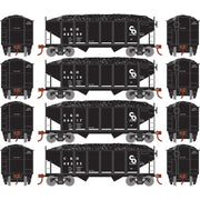 Roundhouse 50014 HO Scale 34' Ribbed Hopper w/Load Chesapeake & Ohio C&O 4-Pack #2