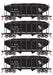 Roundhouse 50014 HO Scale 34' Ribbed Hopper w/Load Chesapeake & Ohio C&O 4-Pack #2