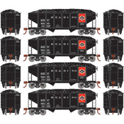 Roundhouse 50016 HO Scale 34' Ribbed Hopper w/Load Reading RDG 4-Pack #2