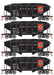 Roundhouse 50016 HO Scale 34' Ribbed Hopper w/Load Reading RDG 4-Pack #2